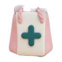 Bolsa de farmacia con una cruz