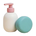Loción corporal y tarro de crema